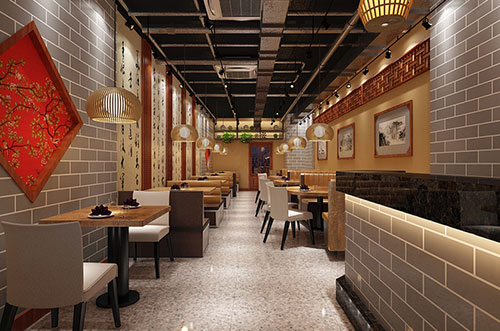 厦门传统中式餐厅餐馆装修设计效果图